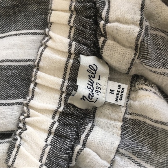 EUC Madewell Huston pants in gray stripe - Picture 2 of 2